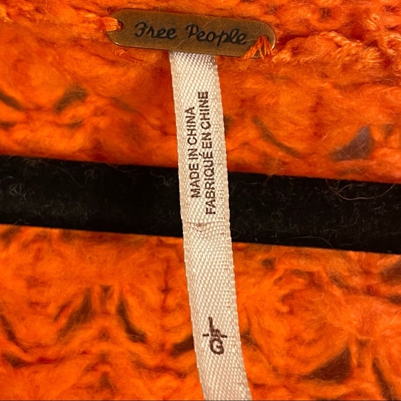 NWT Free People Crashing Waves Pullover Oversized Chunky Knit Boho Sweater Sz L - Picture 12 of 16